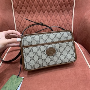 Gucci Supreme camera bag